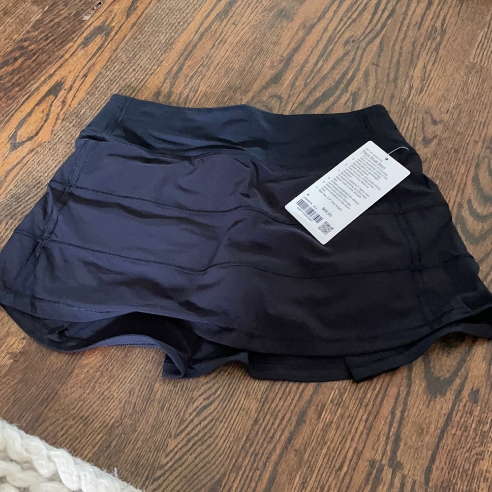 Lululemon black pace rival skirt